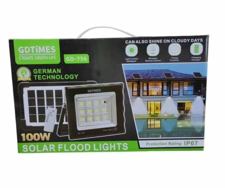 Reflector solar 100w con control Premium