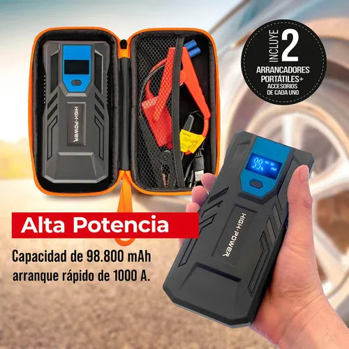 INICIADOR / ARRANCADOR DE BATERÍA CON PANTALLA DIGITAL